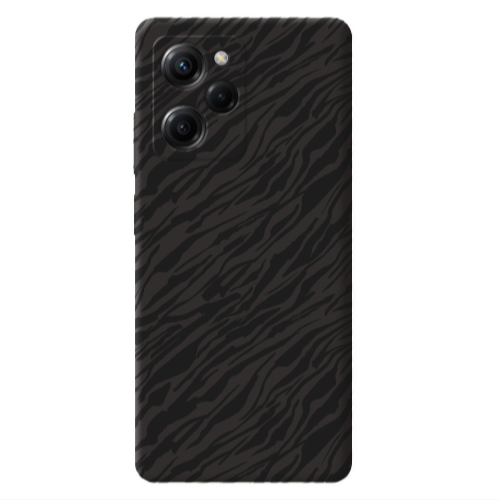 Xiaomi Poco X5 Pro Black zebra Black Colored Silicone TPU Θήκη