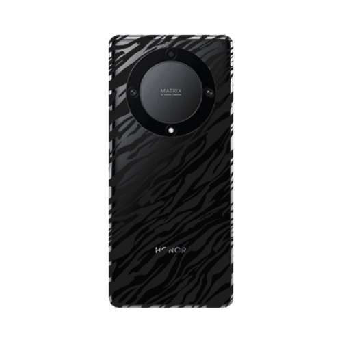 Honor Magic5 Lite 5G Black zebra Transparent Silicone TPU Θήκη