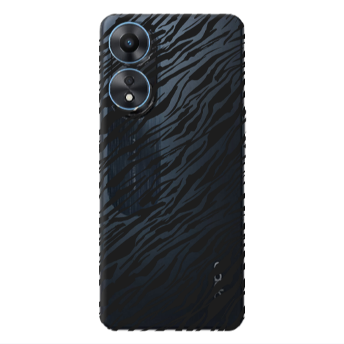 Oppo A 98 Black zebra Transparent Silicone TPU Θήκη
