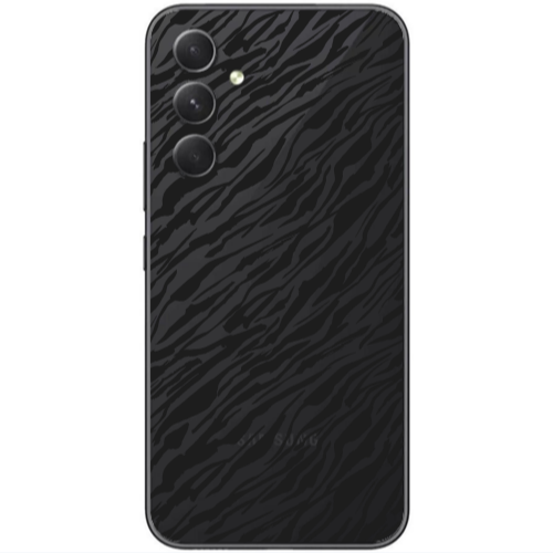 Samsung Galaxy A25 Black zebra Transparent Silicone TPU Θήκη