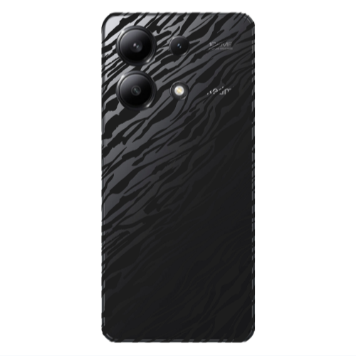 Xiaomi Redmi Note 13 4G Black zebra Transparent Silicone TPU Θήκη