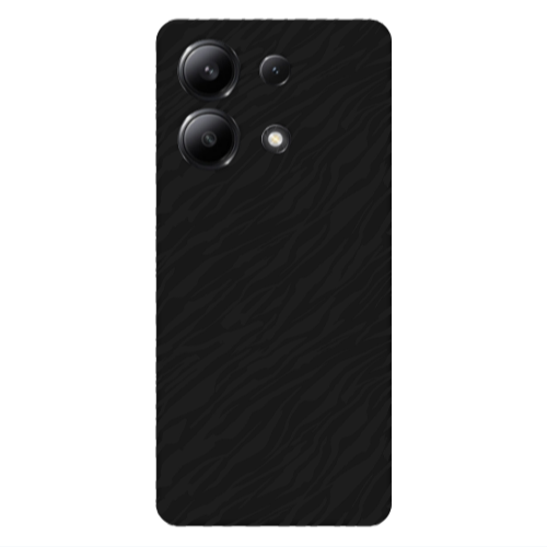 Xiaomi Redmi Note 13 4G Black zebra Black Colored Silicone TPU Θήκη