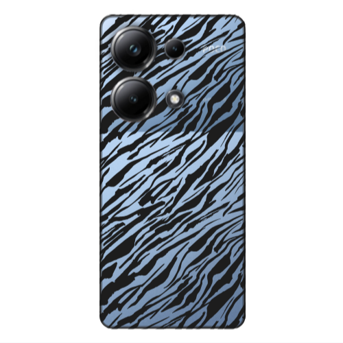 Xiaomi Poco M6 Pro 4G Black zebra Transparent Silicone TPU Θήκη