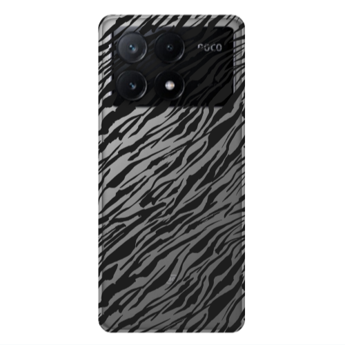 Xiaomi Poco X6Pro 5G Black zebra Transparent Silicone TPU Θήκη