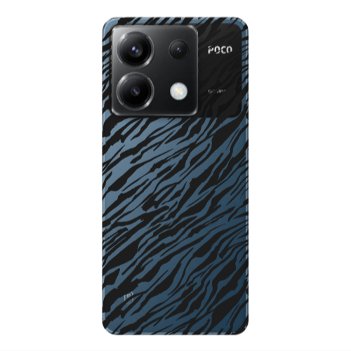 Xiaomi Poco X6 5G Black zebra Transparent Silicone TPU Θήκη