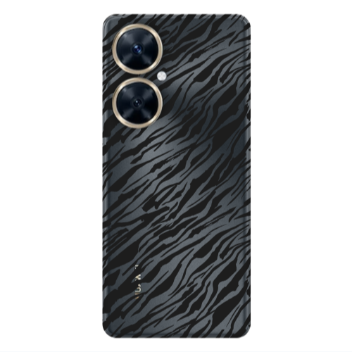 Huawei Nova 11i Black zebra Transparent Silicone TPU Θήκη