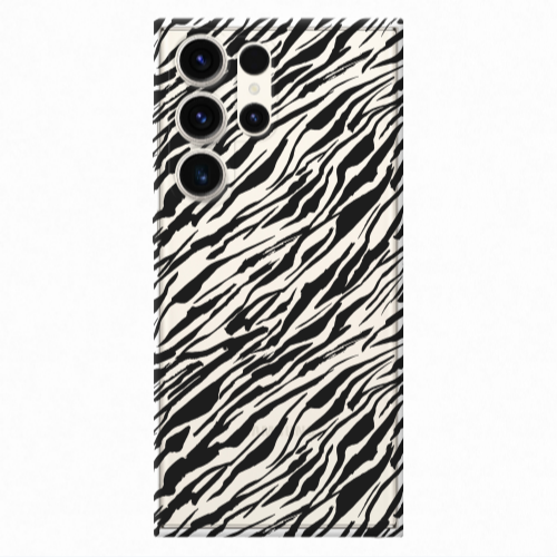 Samsung S24 Ultra Black zebra Transparent Silicone TPU Θήκη
