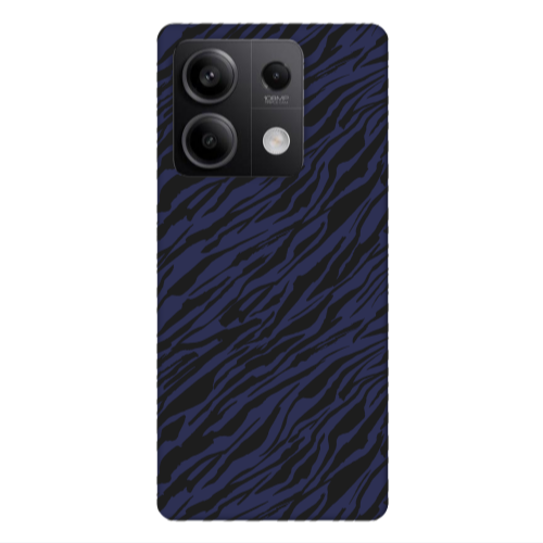 Xiaomi Redmi Note 13Pro 5G Black zebra Dark blue Colored Silicone TPU Θήκη