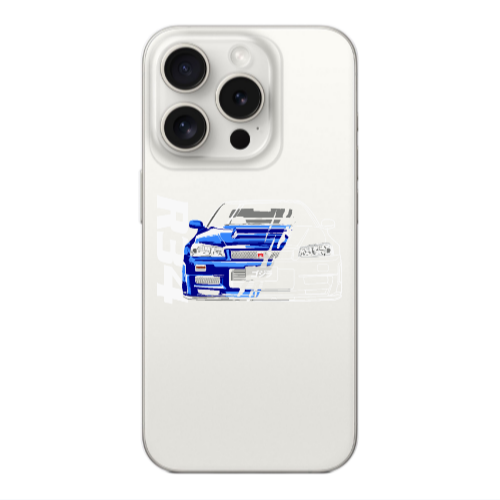 Apple Iphone 16 Pro Max Blue R34 Transparent Silicone TPU Θήκη