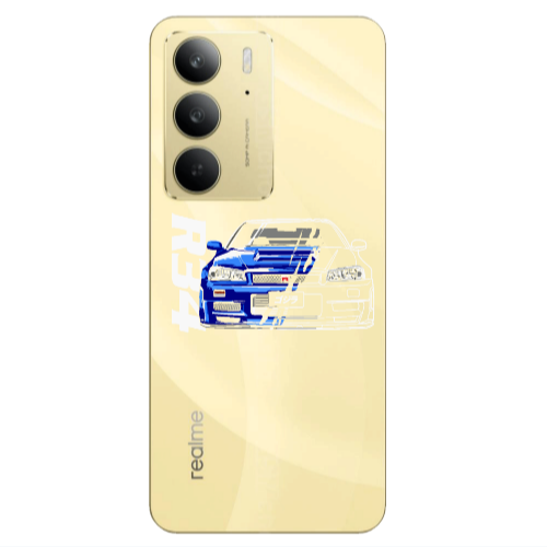 Realme C 75 Blue R34 Transparent Silicone TPU Θήκη