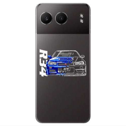 Oneplus Nord 4 Blue R34 Transparent Silicone TPU Θήκη