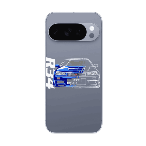 Google Pixel 10 Pro Blue R34 Transparent Silicone TPU Θήκη