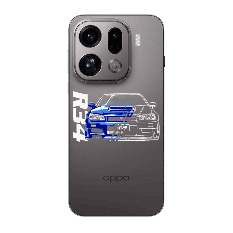 Oppo Find X9 Pro Blue R34 Transparent Silicone TPU Θήκη