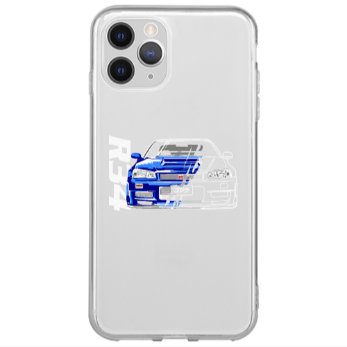 Apple iPhone 13 Pro Max Blue R34 Transparent Silicone TPU Θήκη