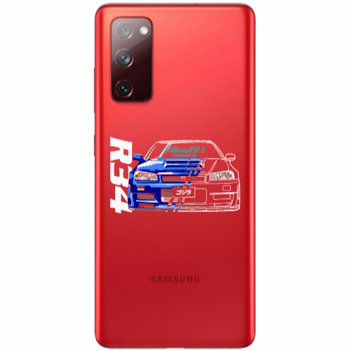 Samsung S20 FE Blue R34 Transparent Silicone TPU Θήκη