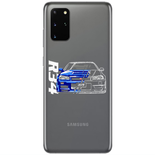 Samsung S20 Plus Blue R34 Transparent Silicone TPU Θήκη