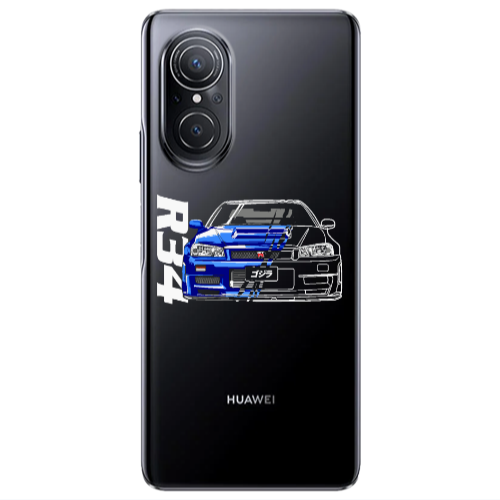 Huawei Nova 9 SE Blue R34 Transparent Silicone TPU Θήκη