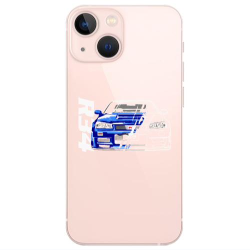 Apple iPhone 13 Mini Blue R34 Transparent Silicone TPU Θήκη