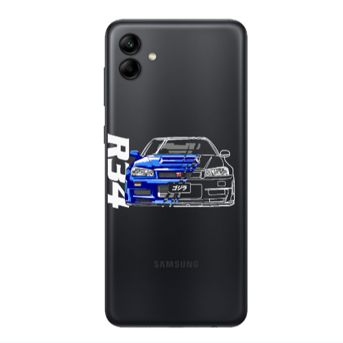 Samsung A04 Blue R34 Transparent Silicone TPU Θήκη