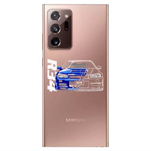 Samsung Note 20 Ultra Blue R34 Transparent Silicone TPU Θήκη