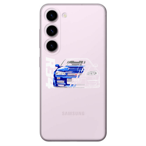 Samsung S23 Blue R34 Transparent Silicone TPU Θήκη