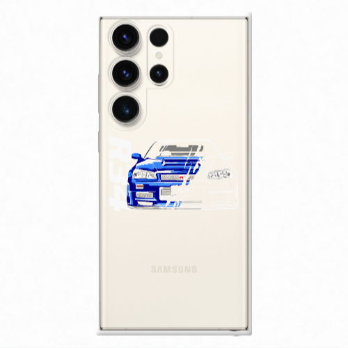 Samsung S23 Ultra Blue R34 Transparent Silicone TPU Θήκη
