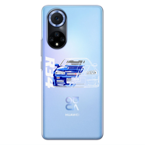 Huawei Nova 9 Blue R34 Transparent Silicone TPU Θήκη