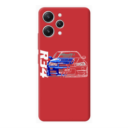Xiaomi Redmi 12 Blue R34 Red Colored Silicone TPU Θήκη