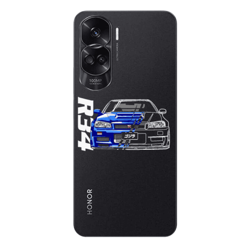 Honor 90 Lite 5G Blue R34 Transparent Silicone TPU Θήκη