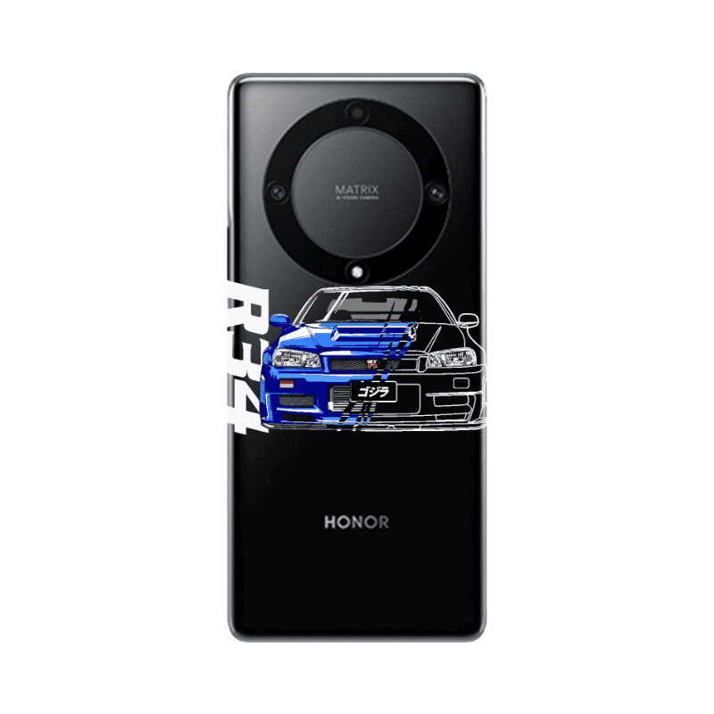 Honor Magic5 Lite 5G Blue R34 Transparent Silicone TPU Θήκη
