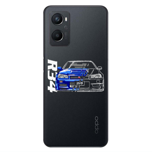 Oppo A 96 Blue R34 Transparent Silicone TPU Θήκη