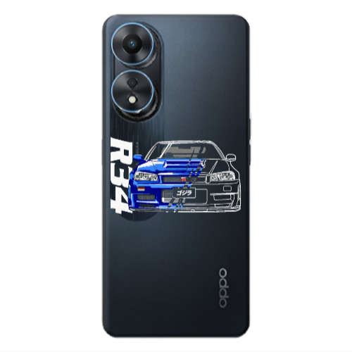 Oppo A 98 Blue R34 Transparent Silicone TPU Θήκη