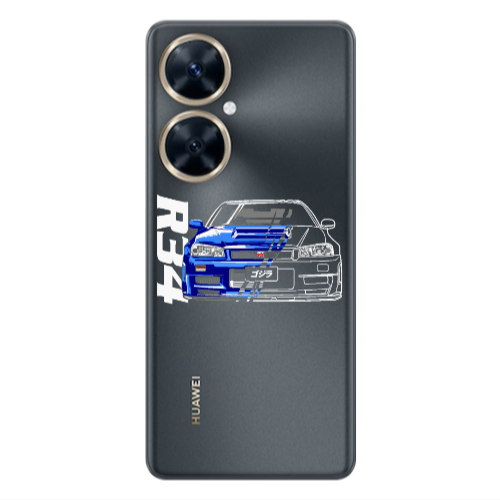 Huawei Nova 11i Blue R34 Transparent Silicone TPU Θήκη