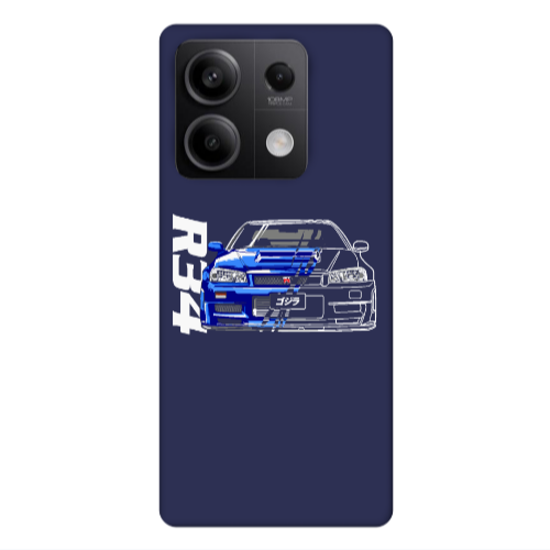 Xiaomi Redmi Note 13Pro 5G Blue R34 Dark blue Colored Silicone TPU Θήκη