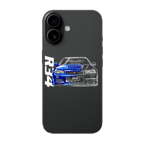 Apple Iphone 16 Blue R34 Transparent Silicone TPU Θήκη