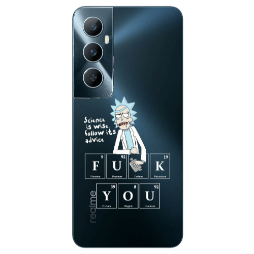 Realme C65 Rick Scince is wise Transparent Silicone TPU Θήκη