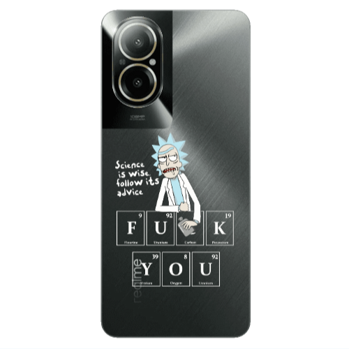 Realme C67 Rick Scince is wise Transparent Silicone TPU Θήκη
