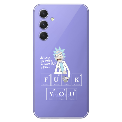 Samsung A56 Rick Scince is wise Transparent Silicone TPU Θήκη