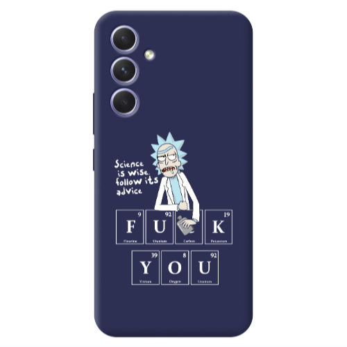 Samsung A56 Rick Scince is wise Dark blue Colored Silicone TPU Θήκη