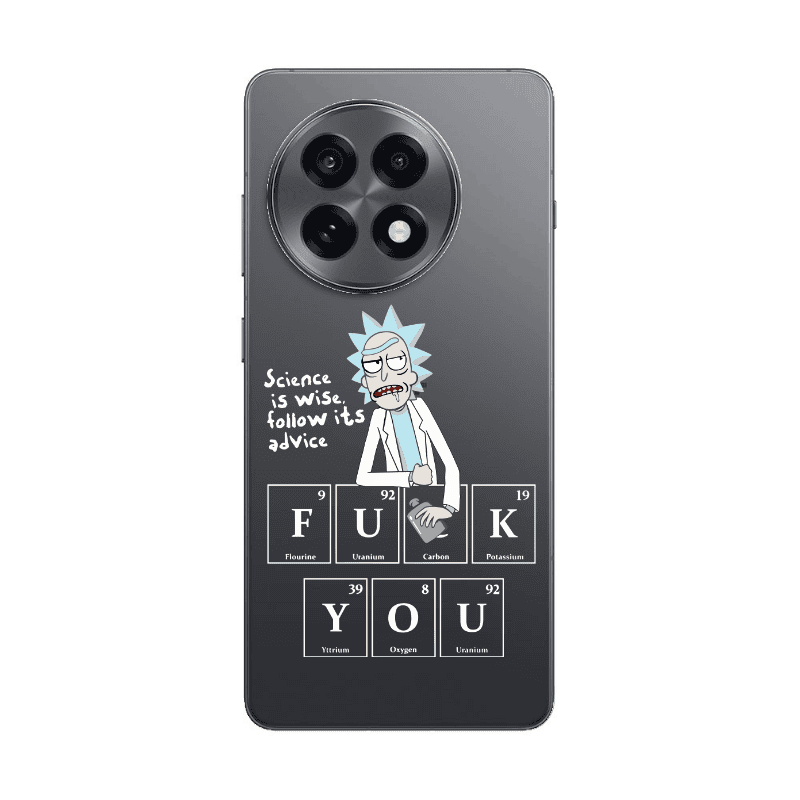 Oneplus 13 5G Rick Scince is wise Transparent Silicone TPU Θήκη
