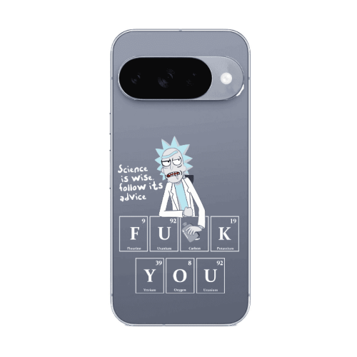 Google Pixel 10 Rick Scince is wise Transparent Silicone TPU Θήκη