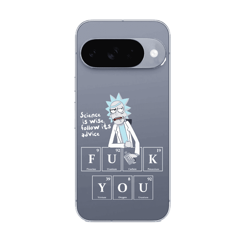 Google Pixel 10 Rick Scince is wise Transparent Silicone TPU Θήκη