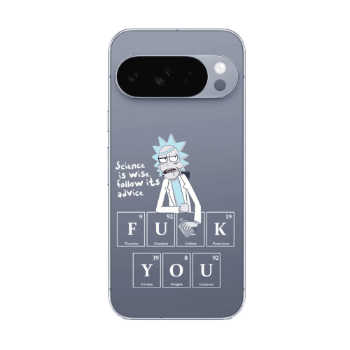 Google Pixel 10 Pro Rick Scince is wise Transparent Silicone TPU Θήκη