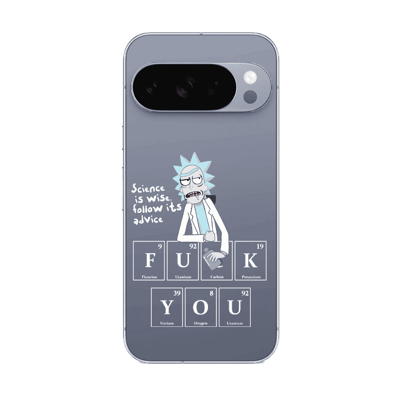 Google Pixel 10 Pro Rick Scince is wise Transparent Silicone TPU Θήκη