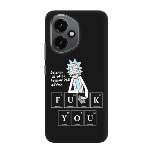Honor Magic 400 Rick Scince is wise Black Colored Silicone TPU Θήκη