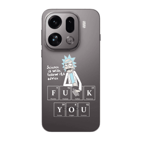 Oppo Find X9 Pro Rick Scince is wise Transparent Silicone TPU Θήκη