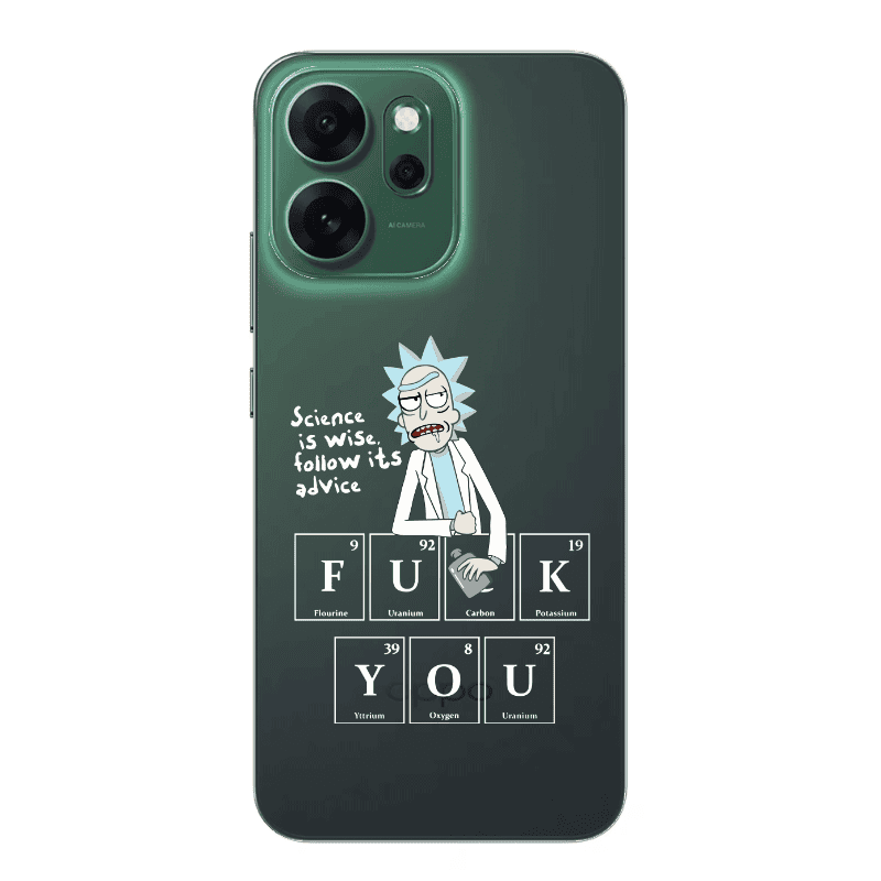 Oppo 14 F Rick Scince is wise Transparent Silicone TPU Θήκη