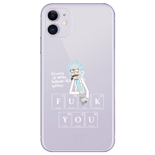 Apple iPhone 11  Rick Scince is wise Transparent Silicone TPU Θήκη
