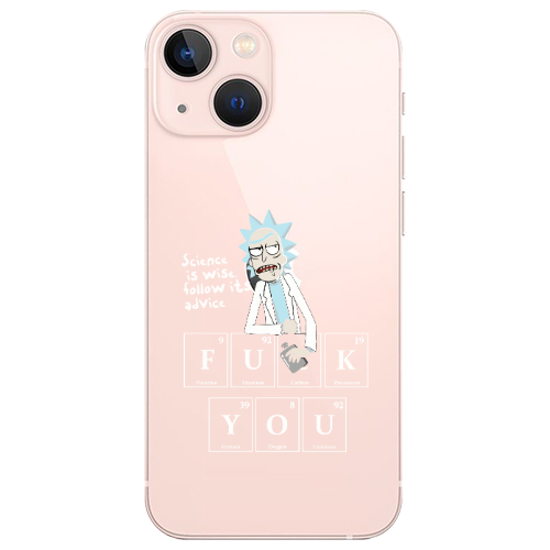 Apple iPhone 13 Rick Scince is wise Transparent Silicone TPU Θήκη