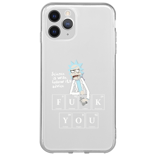 Apple iPhone 13 Pro Max Rick Scince is wise Transparent Silicone TPU Θήκη